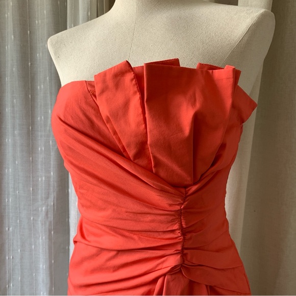 CLUSE CORAL RUFFLE STRAPLESS MINI DRESS S - Picture 8 of 9